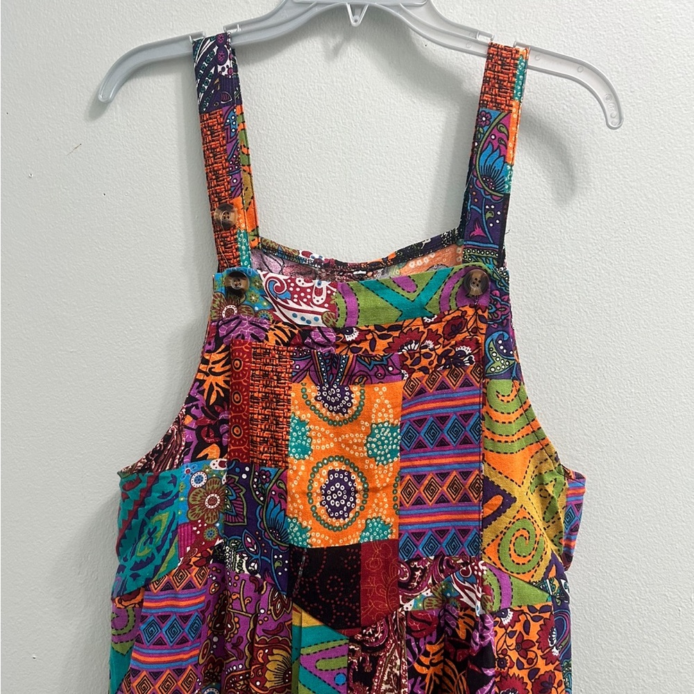 Hippie Patchwork print jumpsuit in size L - Picture 5 of 5